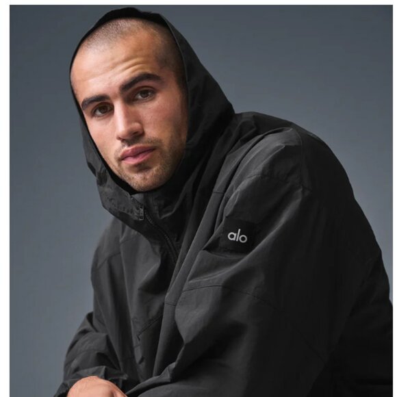 ALO Vantage Nylon Ripstop Track Jacket Black Size Large - Picture 6 of 16